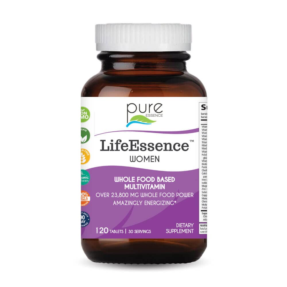 PURE VÆSENTLIGE ETIKER LifeEssence Kvinders Formel - Verdens mest energiske Multiple - Master Multiple - 120 tabletter