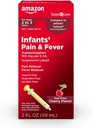 Basal Care Infants 'Pain & Fever, Acetaminophen 160 mg per 5 ml, Suspension Liquid, Farveløs Cherry Flavor, 2 fl oz (pakning med 1 stk.)