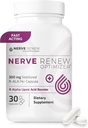 NERVE RENEW Optimizer - Kosttilskud - 30 kapsler - 300 mg stabiliseret R- Alpha liposyre per kapsel for naturlige nerve discomfort support - hurtig absorption - sikker og alle naturlige
