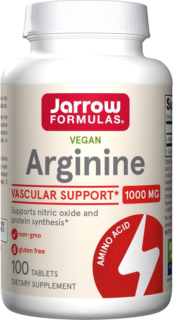 Jarrow Formulas, L- Arginin 1000 Mg Tablets, 100 Count