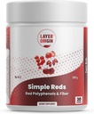 Layer Oprindelse Simple Reds - Organic Red Polyphenols Fruit Powder Name 124; Fem Real Red Hel Frugt