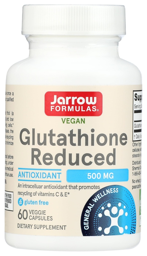 Jarrow Formulas Reduceret Glutathion, 60 Ct