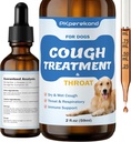 Hoste behandling for hunde - lindrer Sore Hals, Dry & Wet Hough - Trachea Collapse og respiratorisk støtte - immunsupplement til hunde - Natural Herbal Remedy 2 oz