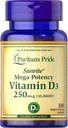 Puritans Pride Vitamin D3 10.000 IU- 100 Softgels