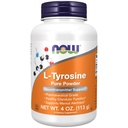 Now Foods Supplements, L- Tyrosine Powder, Free- Form, Neurotransmitter Support *, Aminosyre, 4- Ounce