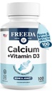 FREEDA 600mg Calcium with Vitamin D3 400 IU – Bone, Joint & Teeth Support – Vitamin D with Calcium Supplement for Women & Men – 600 mg – GF, Easy-to-Swallow Coated Tablets (100 Ct)