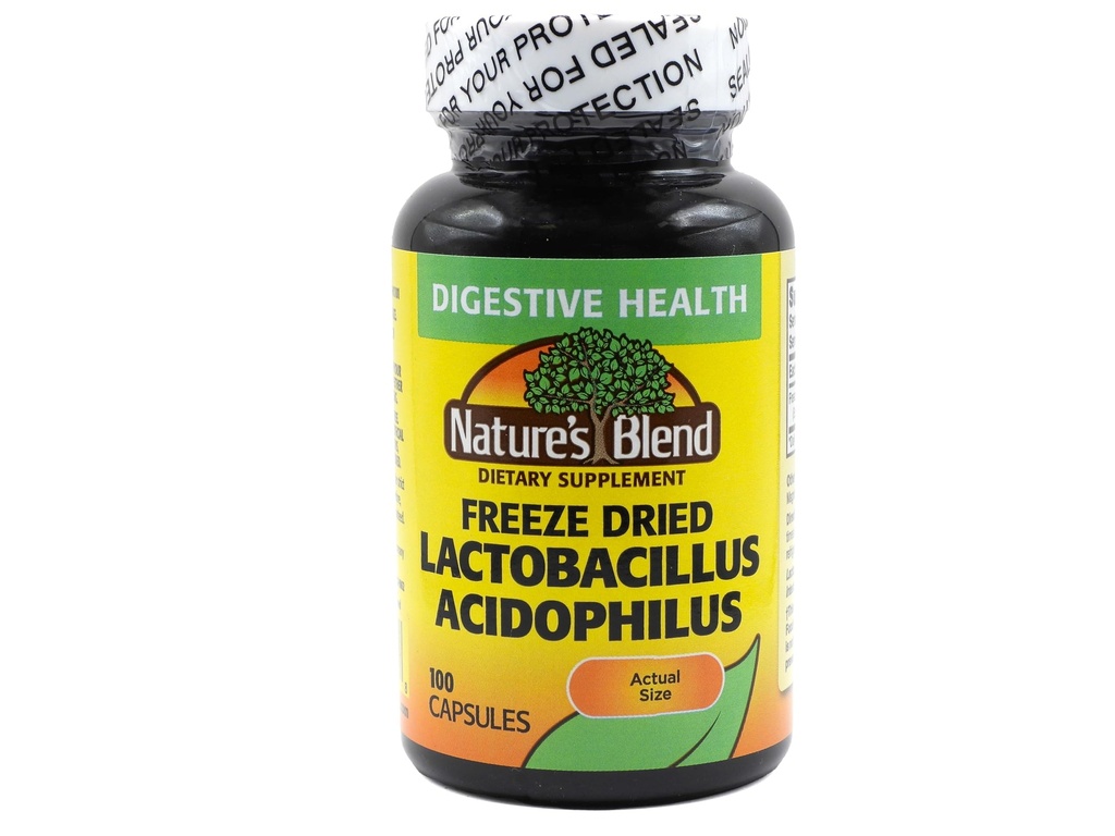 Fryse Tørret Lactobacillus Acidophilus 100 Caps