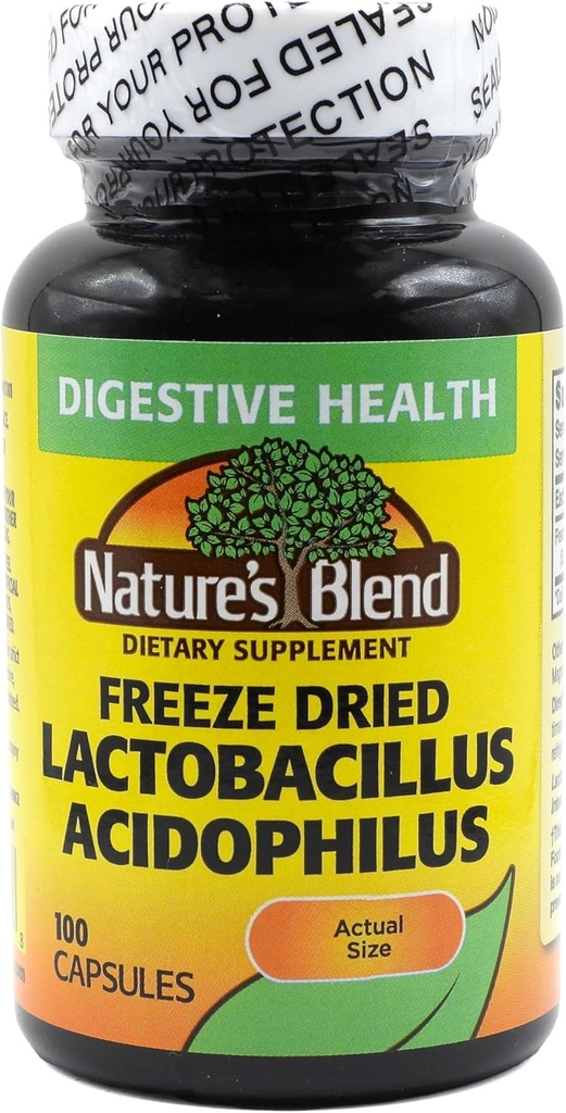 Fryse Tørret Lactobacillus Acidophilus 100 Caps