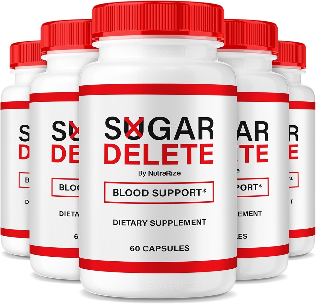NutraRize (5 Pack) Sukker Delete Kapsler, Officiel støtte Formel for samlet sundhed, Sukker Delete Pills til at vedligeholde sunde stable niveauer, Premium SugarDelte Pastillas anmeldelse (300 Kapsler)