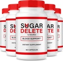 NutraRize (5 Pack) Sukker Delete Kapsler, Officiel støtte Formel for samlet sundhed, Sukker Delete Pills til at vedligeholde sunde stable niveauer, Premium SugarDelte Pastillas anmeldelse (300 Kapsler)