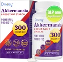GLP ONE Supplement - 300 Millioner AFU Akkermansia Muciniphila, Akermansia Probiotiske for kvinder & mænd, for Boost, fordøjelsesbesvær, Gut, Immunitet, Forbedrer Gut Lining Function & Intestinal Walls, 60 Greve