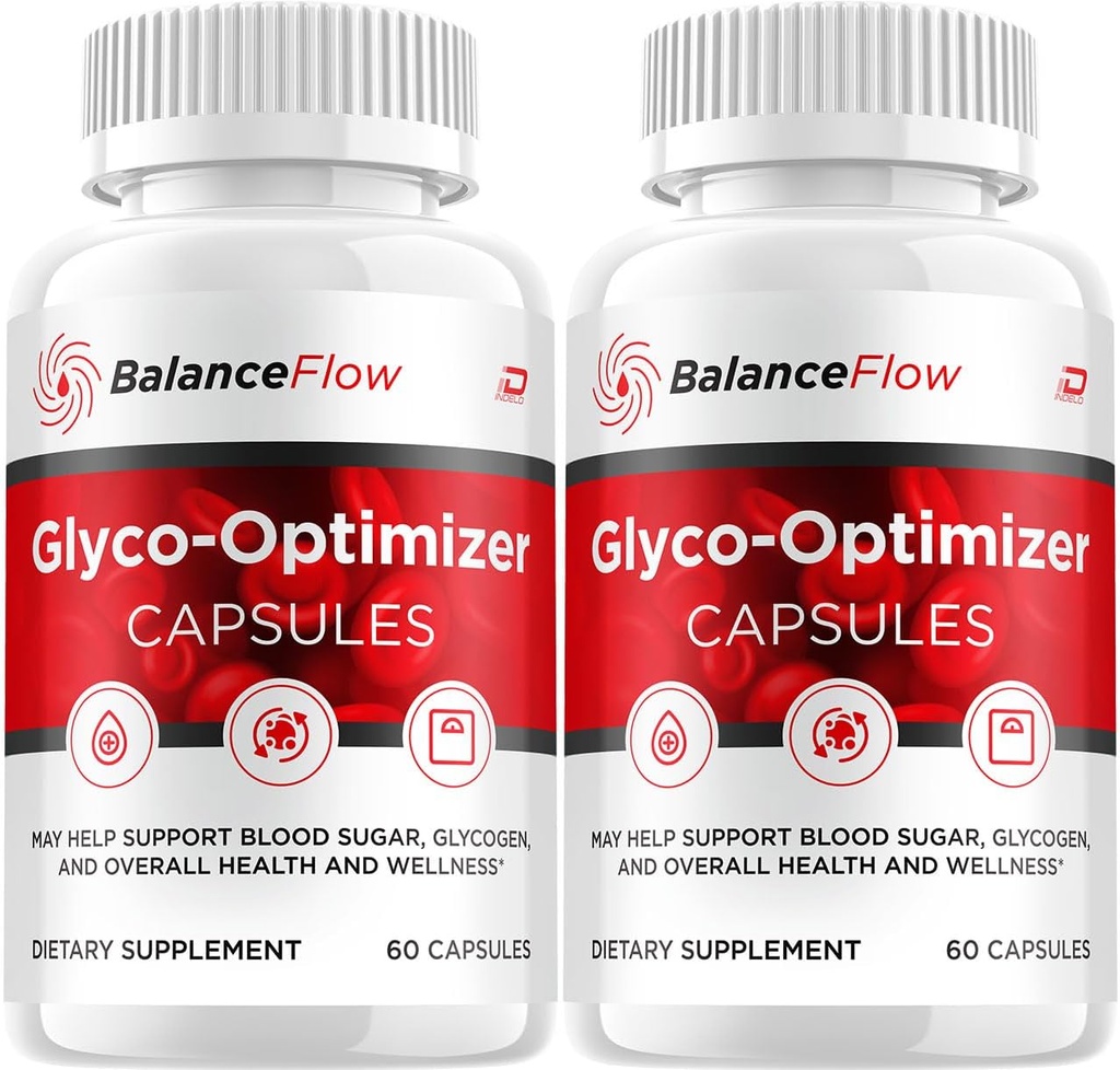 Balance Flow Kapsler, BalanceFlow Advanced Supplement, Alle naturlige Formel til at opretholde sunde niveauer, Maksimal styrke Formel, Glyco Optimizer Kapsler Anmeldelser (2 Pack - 120 Kapsler)