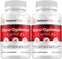 Balance Flow Kapsler, BalanceFlow Advanced Supplement, Alle naturlige Formel til at opretholde sunde niveauer, Maksimal styrke Formel, Glyco Optimizer Kapsler Anmeldelser (2 Pack - 120 Kapsler)