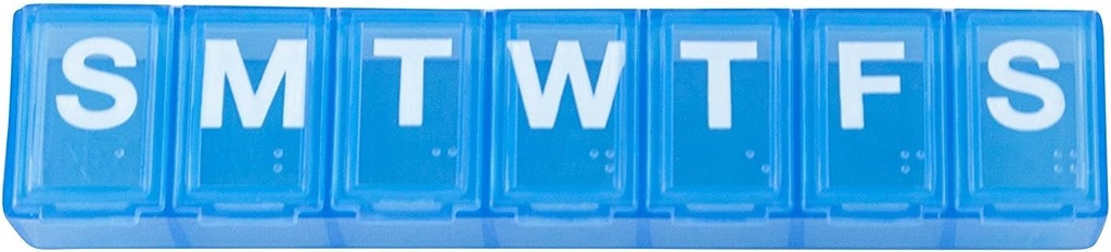 Ezy Dose 7- Day Classic Pill Reminder - Lille, 4,5 "x 0,75" x 0,5 ", Farver Vary, 2- Pack