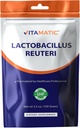 Vitamatic Lactobacillus Reuteri Probiotic Powder - fordøjelsestilskud - 100 Gram (3.5 OZ) - 100 Servere