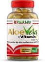 Full Life Aloe Vera + E-vitamin, 60 breakable kapsler - fugtgivende, Anti- aging - sund hudpleje