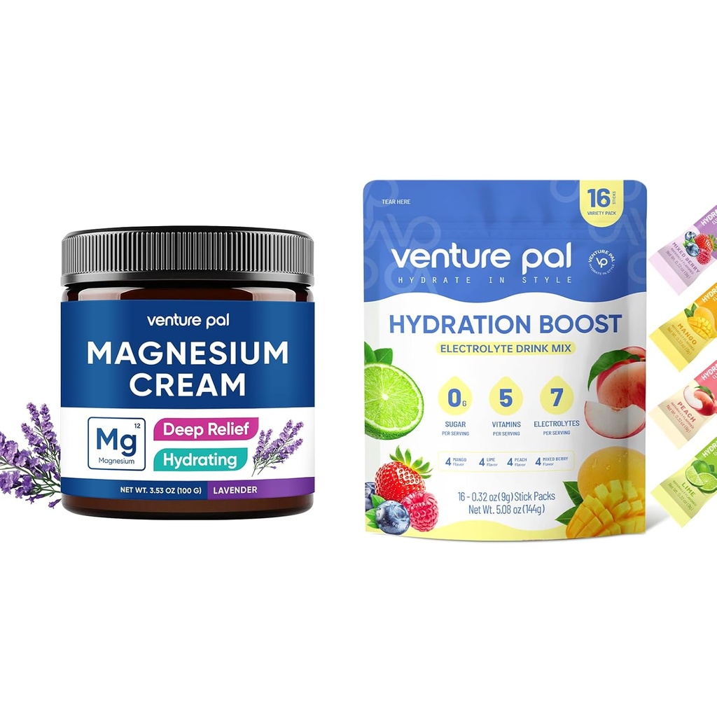 Venture Pal Fugtgivende Magnesium Lotion Texollyte Powder Pakninger
