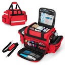 Damero Professional Medical Bag Tom, First Responder Trauma Bag med Aftagelig Dividers til Home Health Care, EMT, EMS, Rød (KUN taske)