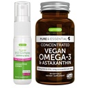 Vegan Omega-3 Alger Oil + Super B12- Complex 5000mcg Vegan Bundle, Høj koncentration DHA & EPA + Høj styrke B12 Cherry Flavor Sublingual Spray, af Igennus