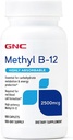 GNC Methyl B12 2500mcg Supplement, Essential for Kulhydrat Metabolisme og energiproduktion, 100 Servere