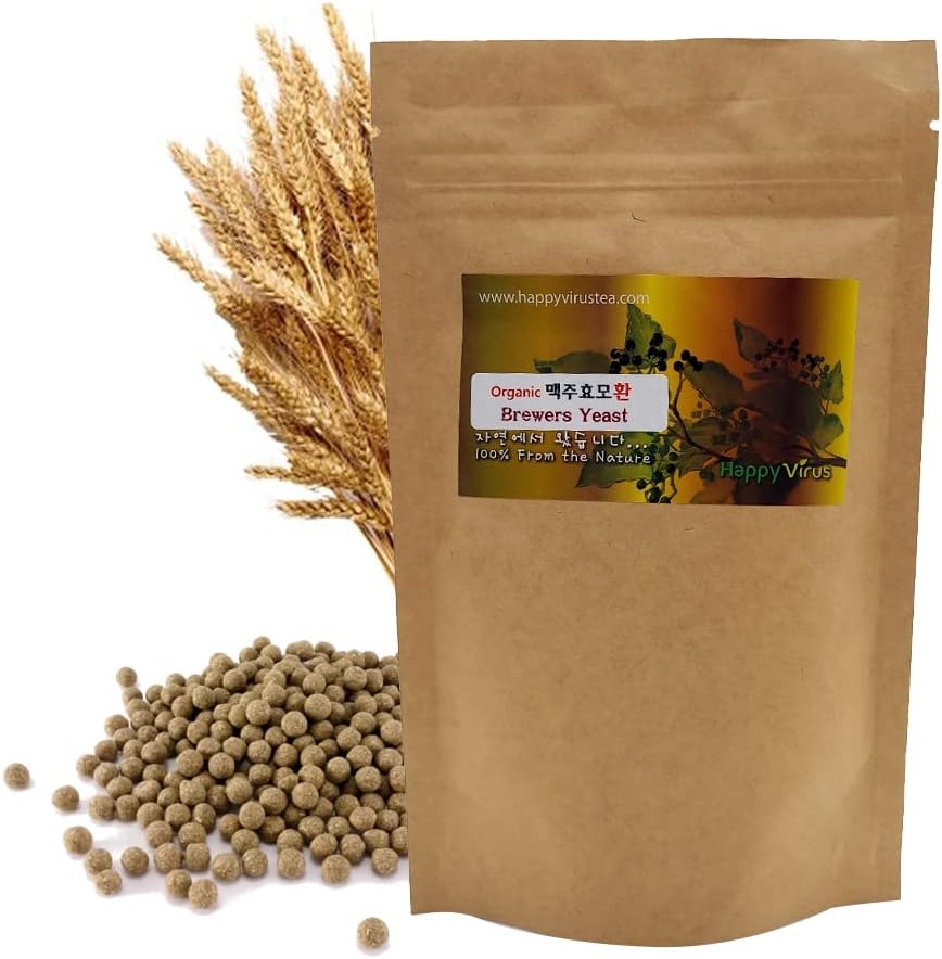 Natural Organic Brewer 's Yeast Pill Measures 3.52 (100g) / Kosttilskud til immunforsvar & Nervesystemet for kvinde og mand