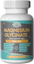 Magnesium Glycinat 500 mg kapsler til søvn, hjerte, nerve og ben, muscle Magnesium supplement complex Support Afslapning - 120 kapsler (60 dages forsyning)