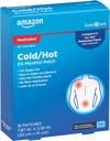 Basic Care Medicated Cold Hot 5% Menthol Patch, 7,87 "x 3,93", 15-Count Box (Tidligere HealthWise)