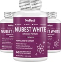 NuBest White - Understøtter smukke og strålende hud med glutathion, Mælk tidsel ekstrakt, L-Cysteine, Precious urter og vitaminer (3 Pack)