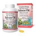 Komplet Omega af naturlige faktorer, Wild Alaska Salmon Oil, understøtter hjerte og hjerne sundhed med Omega-3 DHA og EPA, 180 softgels (180 portioner)