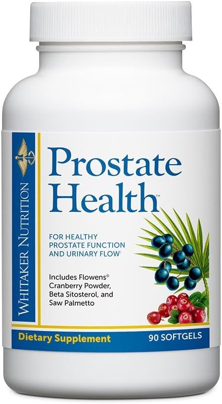 Dr. Whitaker 's Prostate Health med Saw Palmetto Extract, Flowens Cranberry Powder og Beta Sitosterol til støtte Prostate Funktion, Bstige Sundhed, og fremmer Peak Urinary Flow, 90 bløddele