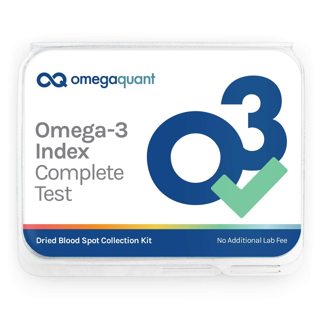 Omega Quant Omega-3 Index Complete - Complete Fatty Acid Profile Blood Test Kit # 124; Inkluderer - Omega- 3 s, Omega- 6 s, Mættede Fedtstoffer, enkeltumættede fedtstoffer, Trans Fedtstoffer # 124; 1 Complete Home Kit
