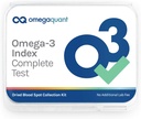 Omega Quant Omega-3 Index Complete - Complete Fatty Acid Profile Blood Test Kit # 124; Inkluderer - Omega- 3 s, Omega- 6 s, Mættede Fedtstoffer, enkeltumættede fedtstoffer, Trans Fedtstoffer # 124; 1 Complete Home Kit