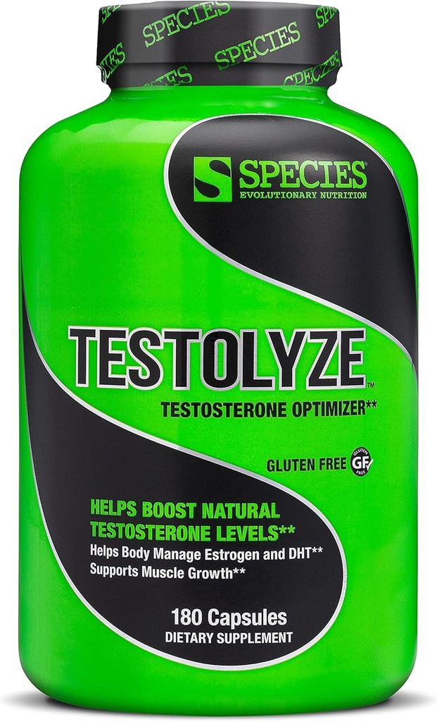 Art Nutrition Testolyze Natural Testosteron Booster, Lavet med 1250mg Tribulus, DIM, Indol 3 Carbinol, Saw Palmetto, T Booster, Supplement til Bodybuilding, Øget Libido 180 Caps