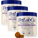 PetLab Co. Probiotika til hunde, Support Gut Health, Lejlighedsvis Diarré, Digitalt Sundhed & Sæsonallergi - Svinekød - 30 Soft Chews - Packaging May Vary (Værdi 3 - Pack)