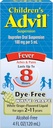 Børns Advil Pain Reliever og Feber Reducer, Dye Gratis Børne Ibuprofen for Smerte Relief, Flydende Ibuprofen for Børn, White Grape - 4 Fl Oz