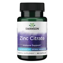 Swanson Zinkcitrat - Mineral supplement Fremme sund Vision & Immunsystemet Sundhed - Naturlig formel støtte Samlet Wellness - (60 kapsler, 50 mg hver)