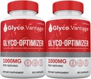 (2 Pack) Glyco Vantage Glyco Optimizer Capsules Blood Support Maksimum Styrke Alle naturlige supplement til mænd og kvinder