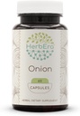 HerbEra Onion 60 Capsules, 500 mg, Onion (Allium Cepa) Dried Bulb (60 Capsules)