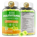 Multivitamin for Men 50 + Plus, Sugar Free Men Multivitamins Gummies w/Omega-3, Coq10, D3k2, Calcium, Magnesium, Zinc, Vitamins A, C & E, Mens Vitamins for 𝖧𝖾𝖱𝗍, Antioxidant, Brain, Bone, 60cts