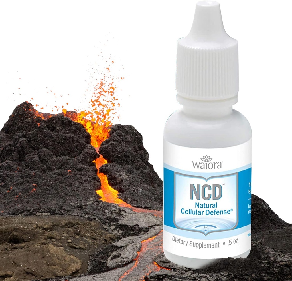 Waiora NCD aktiveret flydende zeolit dråber, for Natural Body Cleanse & Promote immunsupport, Mix in Food / Drinks, All Natural, Promote pH balance - 2 (0,5 oz) Bott, 180 serv.