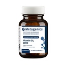 Metagenics Vitamin D3 1000 IE - D-vitamin supplement til sund knogledannelse, kardiovaskulær sundhed og immunforsvar - 120 Tæl