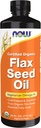 Now Foods Supplements, Certified Organic Lex Seed Oil Liquid, Cold- presset og uraffineret, 24-Ounce
