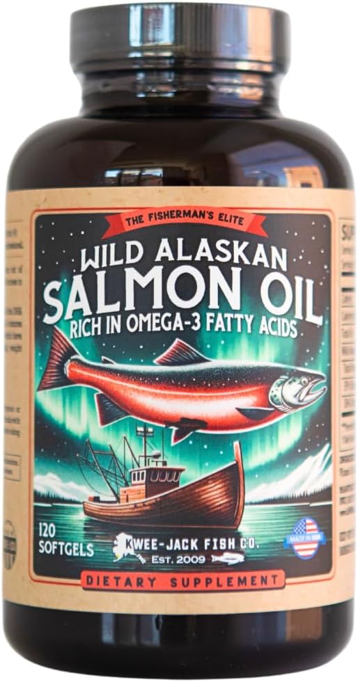 Wild Alaska Salmon Fish Oil Omega 3 tillæg til mennesker