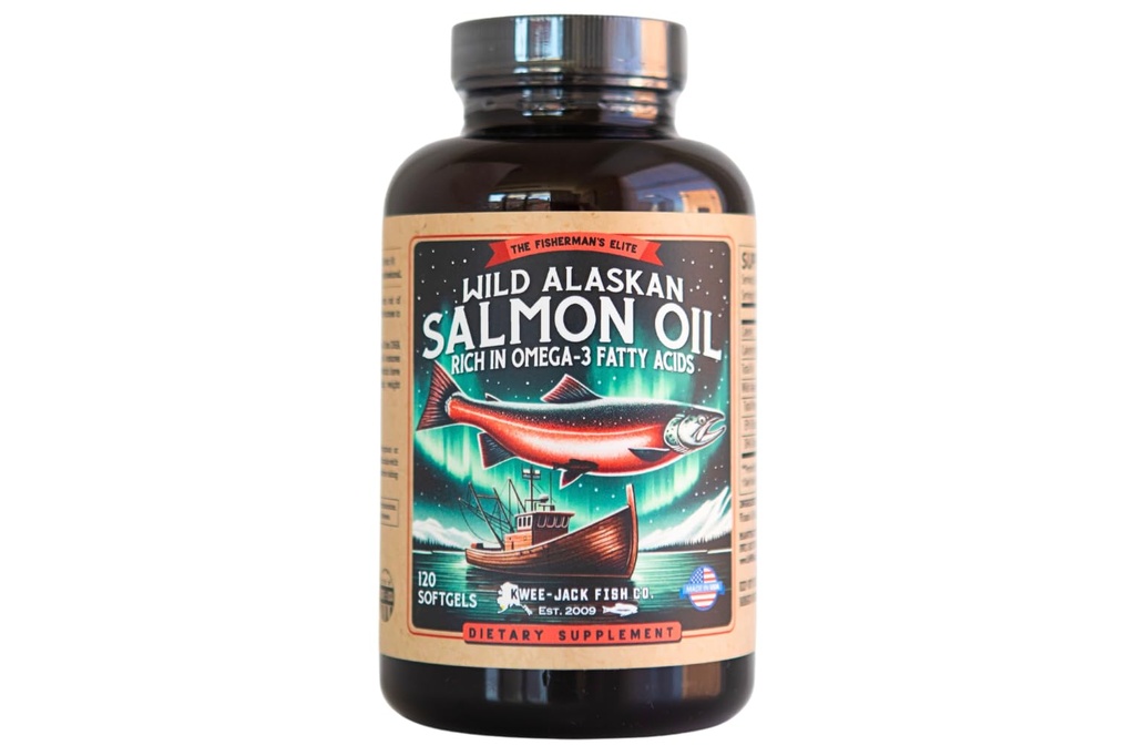 Wild Alaska Salmon Fish Oil Omega 3 tillæg til mennesker