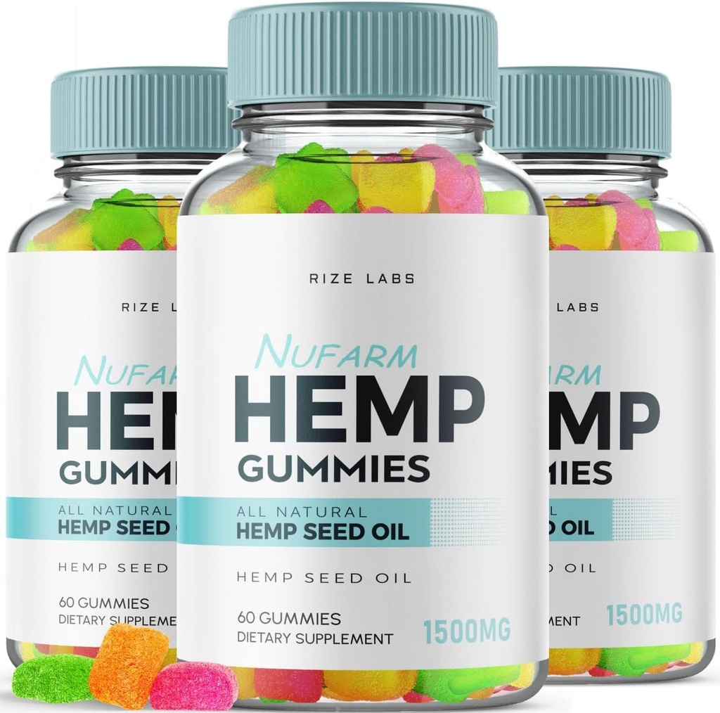 rize labs (Pack of 3 Nufarm Gummies, Advanced Formel Gummy for Better Sleep, Supplement til Support Total Body Balance, Gummies for Sund Sund Sind and Body, Nu Farm Gomitas Review (180 Gummies)