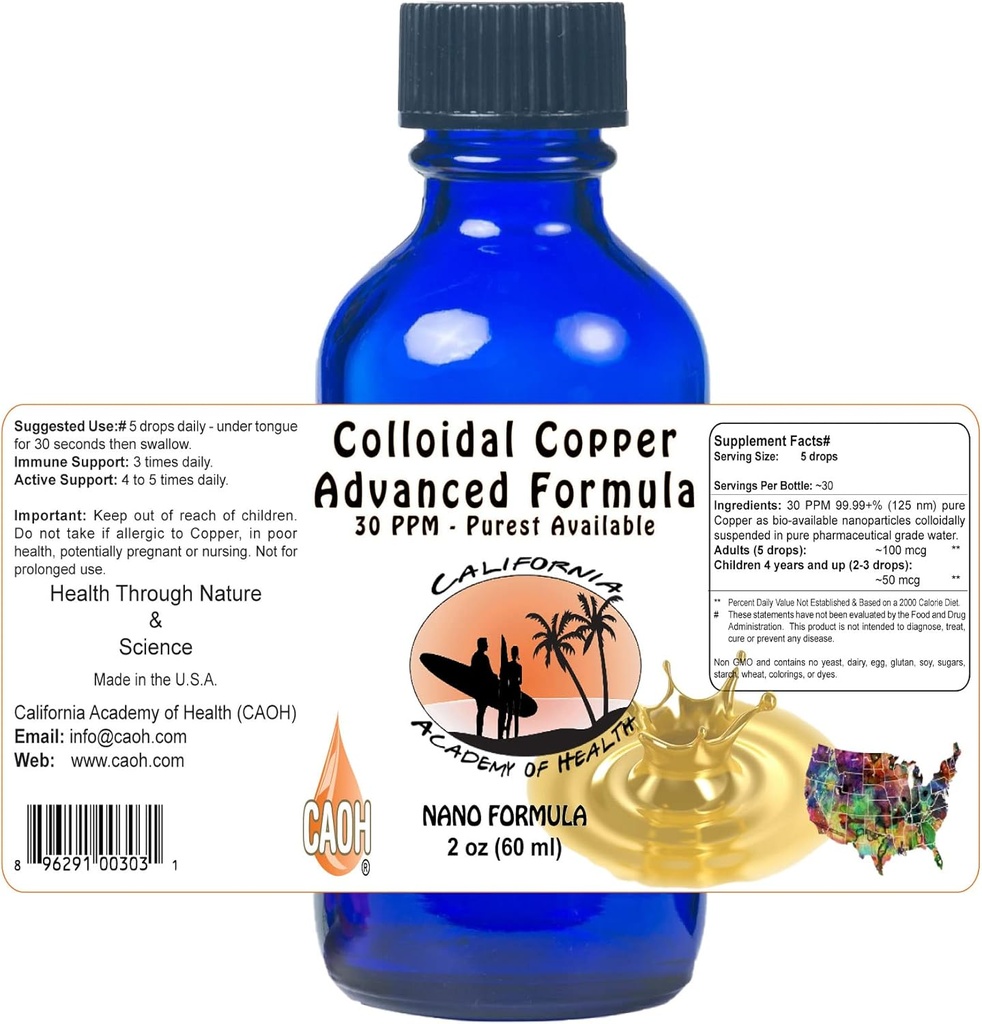 Kolloid kobber 2 oz fra CAOH