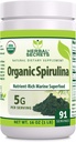 Urtehemmeligheder Organic Spirulina Powder 16 Oz-124; Non- GMO 'er 124; Gluten-fri-124; Fremstillet i USA