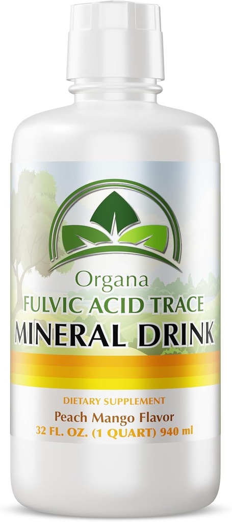 Organa Trace Minerals - Flydende kolloid mineral kosttilskud - Plant Derived for maksimal absorption - Kolloid mineral Væske for wellness - 32 Ounces