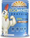 1 LB Egg White Protein Powder by Source Nutrition - 25 Bedste Protein, Build Lean Muscle, Dairy Free - Milk Chocolate
