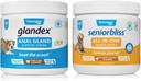 Vetnique Labs Seniorsabs All- in- One Multivitamin Chews for Senior Dogs (60ct) & Glandex Anal Gland Support Soft Chew Treats med Græskar for Hunde (60ct Pork) Bundle